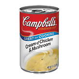 Campbell's Great For Cooking cream of chicken & mushroom condensed soup Full-Size Picture